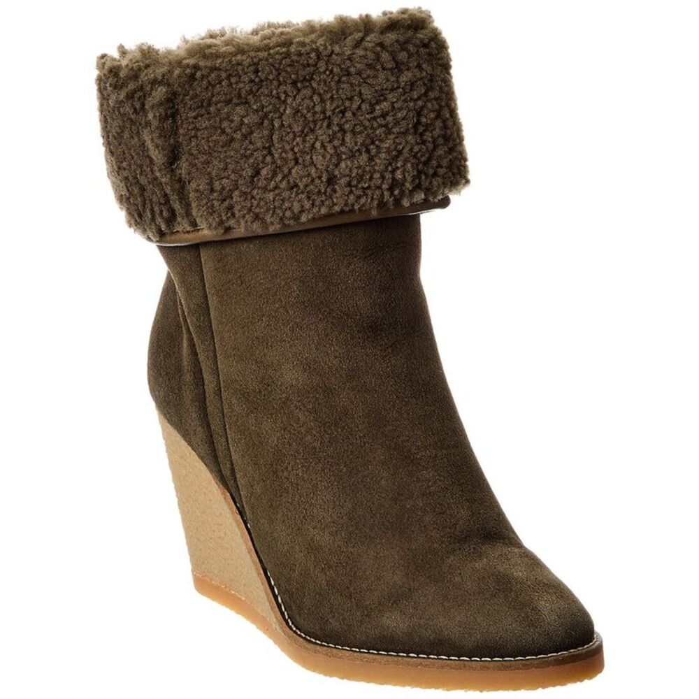 Isabel Marant Totam Suede & Shearling Boot, Brown